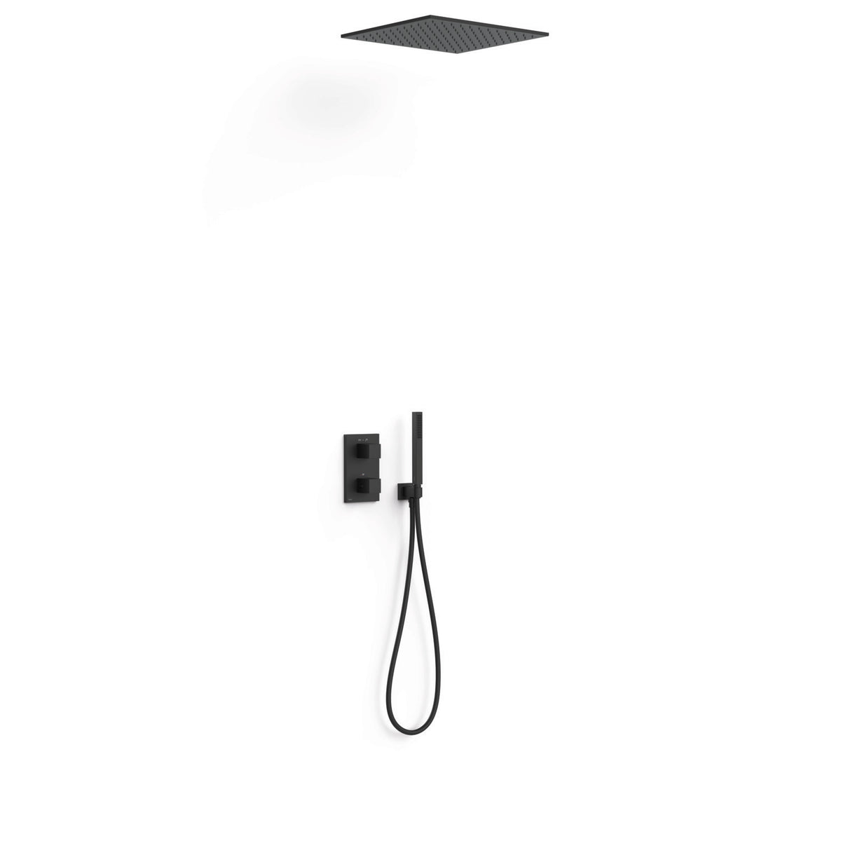 Kit de grifo termostático empotrado de 2 vías Therm-box para ducha incluye caja empotrada de 2 vías Therm-box