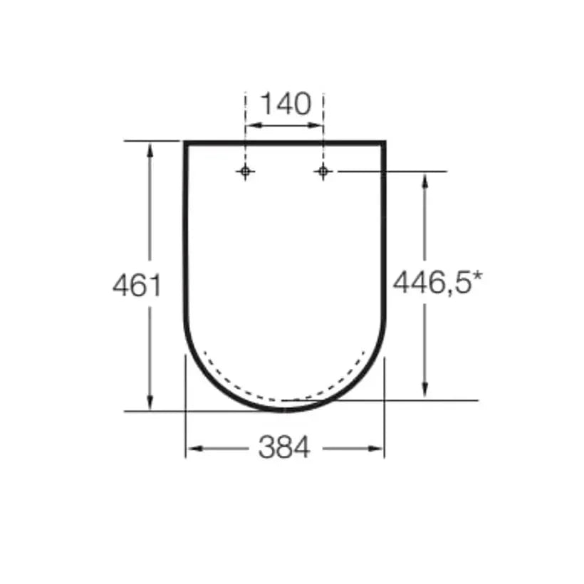 Pack inodoro adosado a pared Rimless 58 cm de fondo salida dual tapa amortiguada cisterna y placa pulsadora BEYOND ROCA - Vista 11