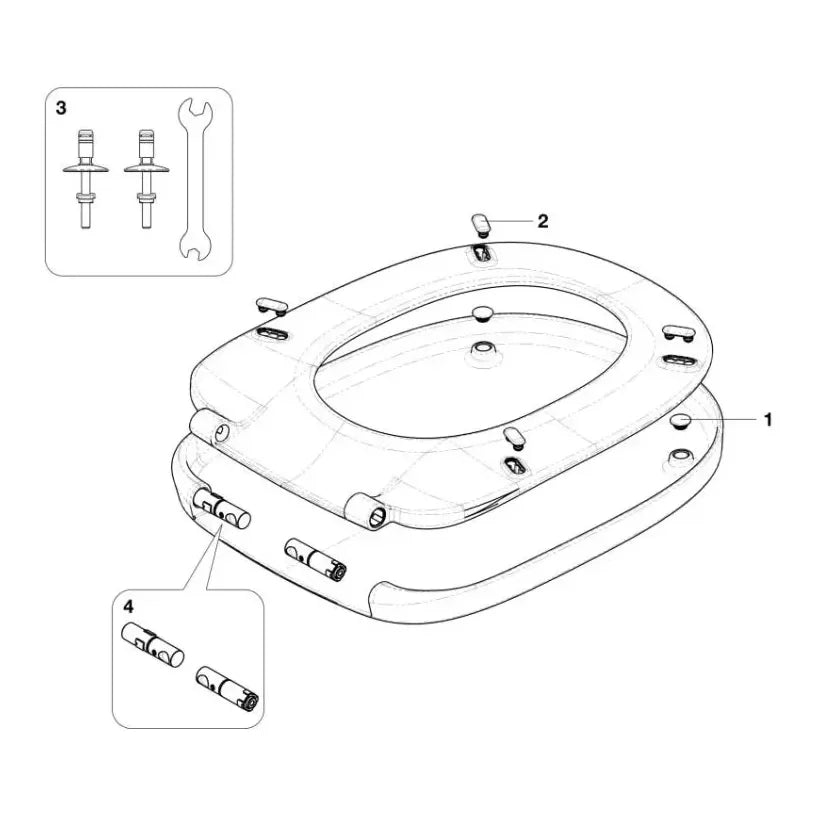Pack inodoro adosado a pared Rimless 58 cm de fondo salida dual tapa amortiguada cisterna y placa pulsadora BEYOND ROCA - Vista 12