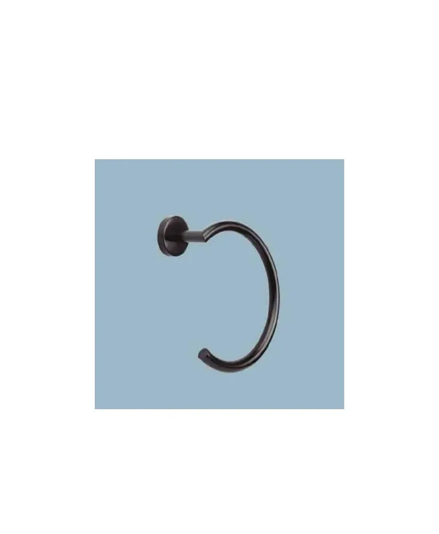Anilla con diseño circular para baño fabricada en acero inoxidable de 22x15 cm Dark de Aquore