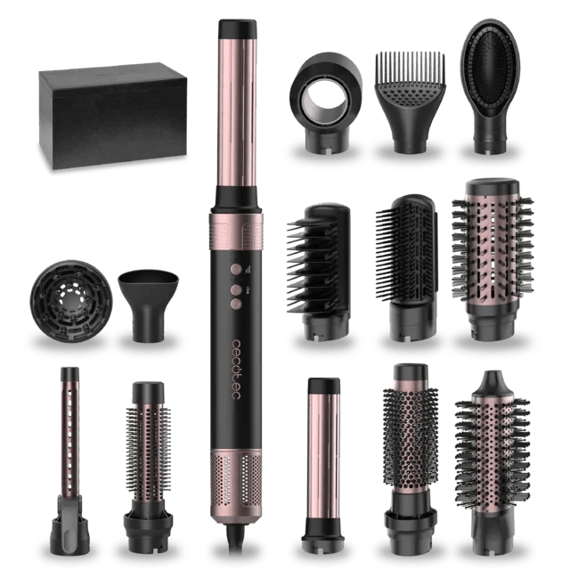 Moldeador Multifuncional AirGlam 14 cabezales tecnología Coanda motor brushless y revestimiento de cerámica Cecotec 2