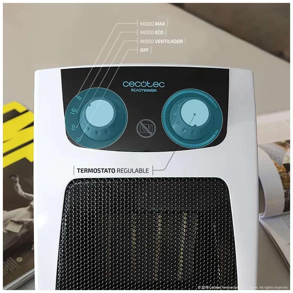 Calefactor Cerámico 2000W: Calor Eficiente y Silencioso para Espacios Pequeños de Cecotec 4