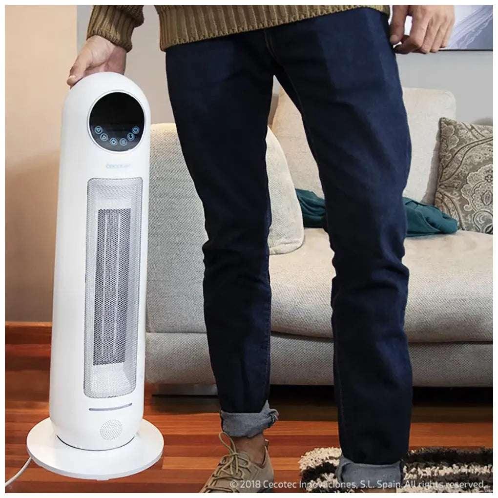 Calefactor Cerámico Inteligente 2200W con Mando y Pantalla LED para Espacios de 22m² de Cecotec 11