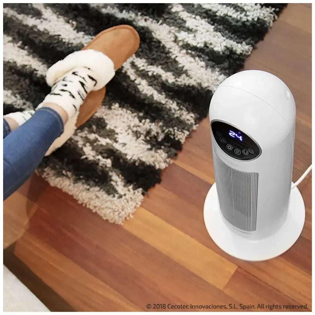 Calefactor Cerámico Inteligente 2200W con Mando y Pantalla LED para Espacios de 22m² de Cecotec 12