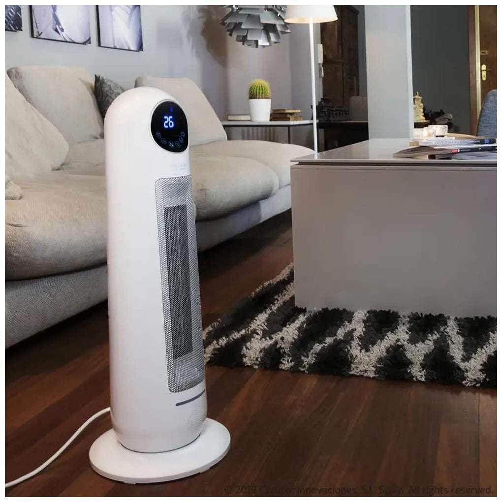 Calefactor Cerámico Inteligente 2200W con Mando y Pantalla LED para Espacios de 22m² de Cecotec 10