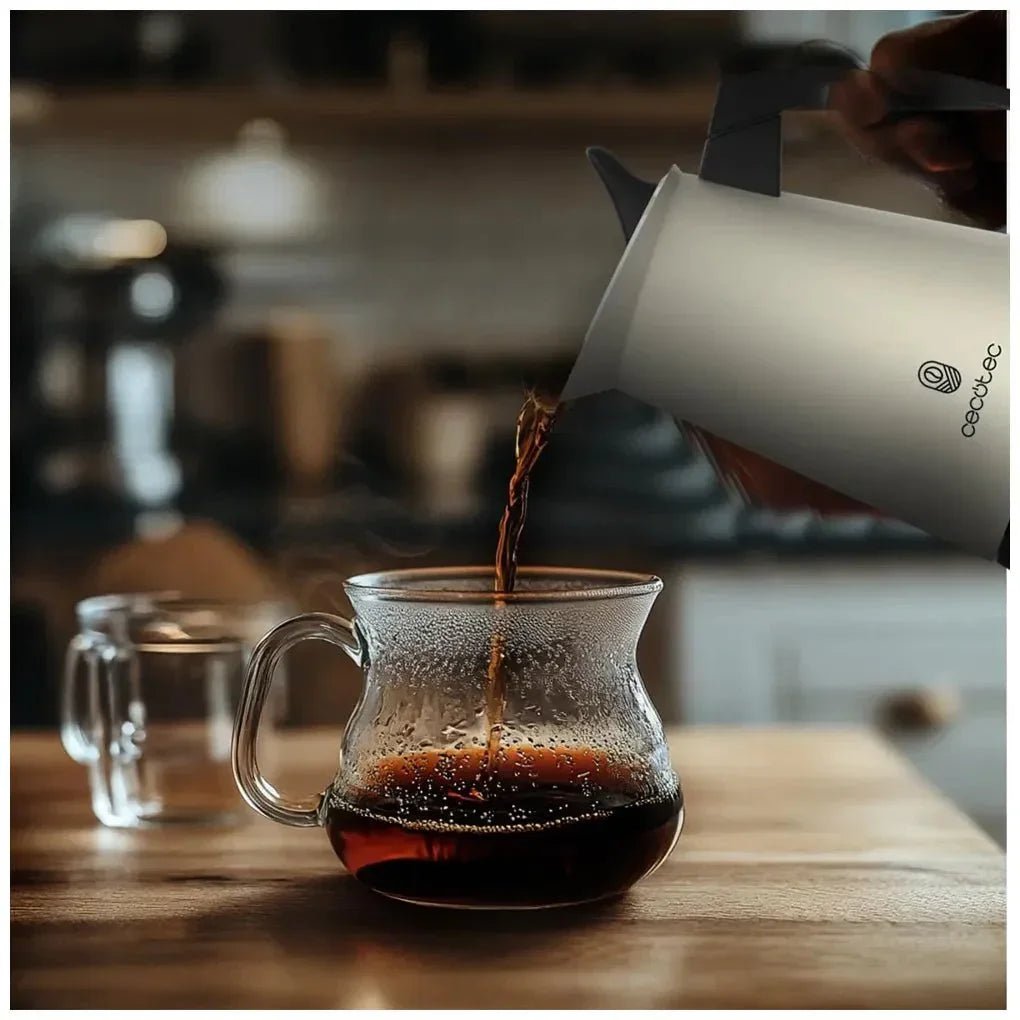 Cafetera Italiana de Acero Inoxidable para 4 Tazas, Elegante y Versátil de Cecotec 7