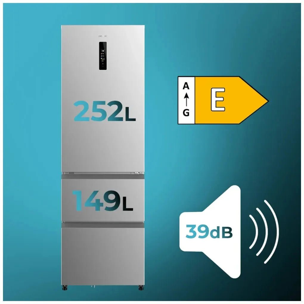 Frigorífico Inoxidable 400L con Tecnología NoFrost y Compresor Inverter Eficiente de Cecotec 4