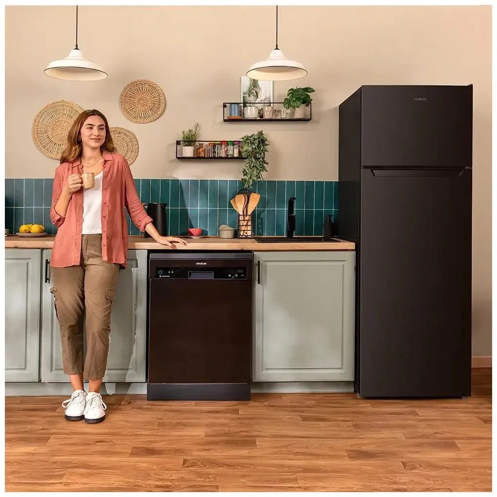 Frigorífico Negro 2 Puertas 261L con Defrost y Fast Freezing, Clase E, Puerta Reversible de Cecotec 8