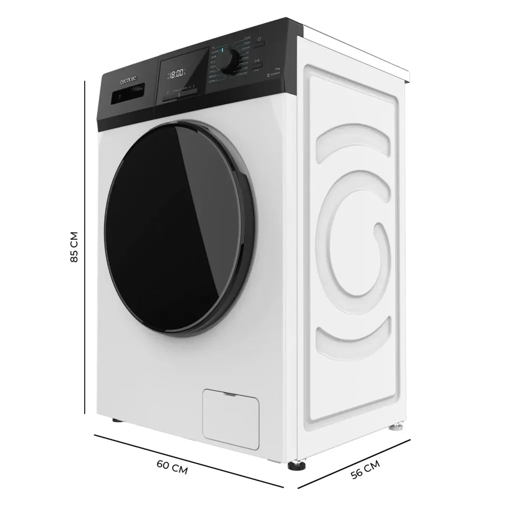 Lavadora Inverter 9kg 1400rpm: Eficiencia A, 16 Programas y Cuidado Avanzado de Cecotec 2