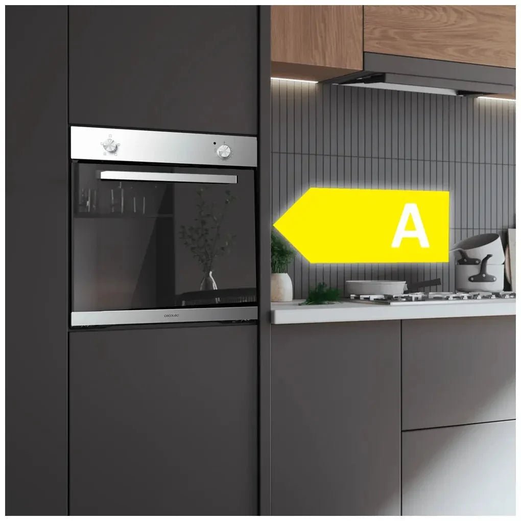 Horno Integrado de 77L con Vapor y Clase A de Eficiencia Energética de Cecotec 8