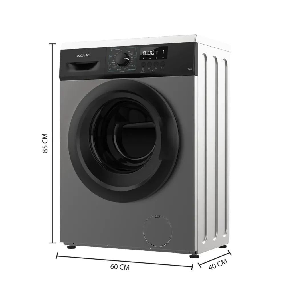 Lavadora Bolero DressCode 7000 Steel D de Cecotec – 7 kg y 23 Programas de Cecotec 3