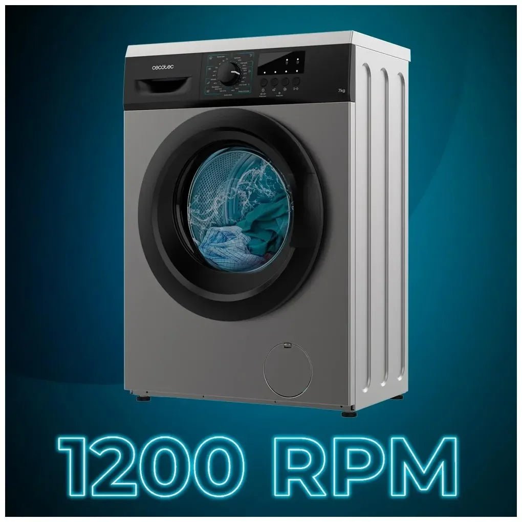 Lavadora Bolero DressCode 7000 Steel D de Cecotec – 7 kg y 23 Programas de Cecotec 7