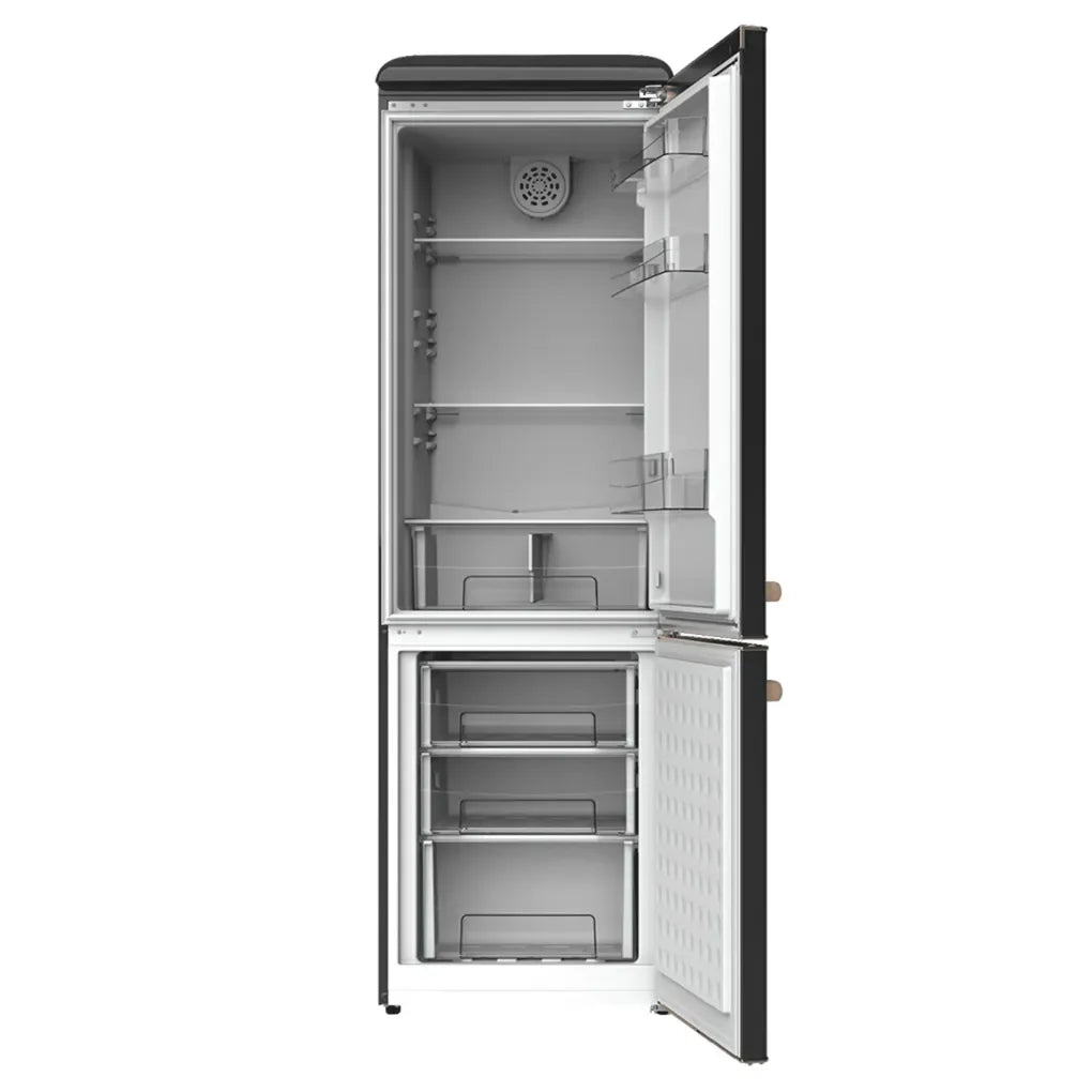 Frigorífico Retro 300L Negro, Clase E, Diseño Elegante y Eficiente Energéticamente de Cecotec 2