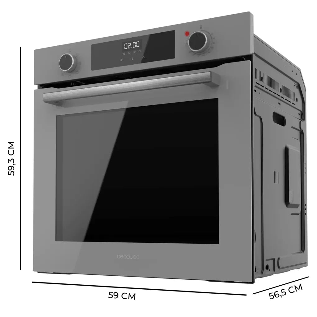 Horno Integrable Multifuncional de 72L con Vapor y Eficiencia Energética Clase A de Cecotec 3