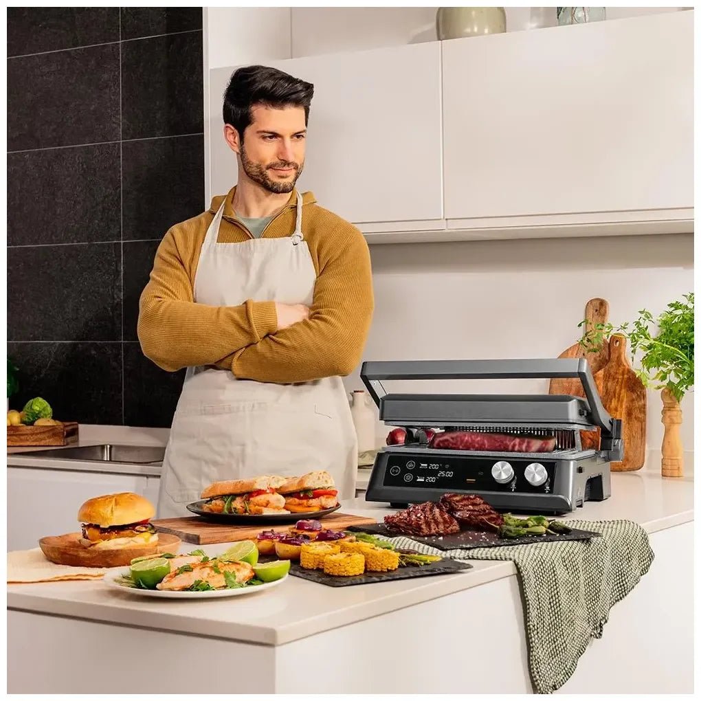 Parrilla Eléctrica 2400W Smokeless: Cocción Saludable y Limpieza Fácil de Cecotec 4