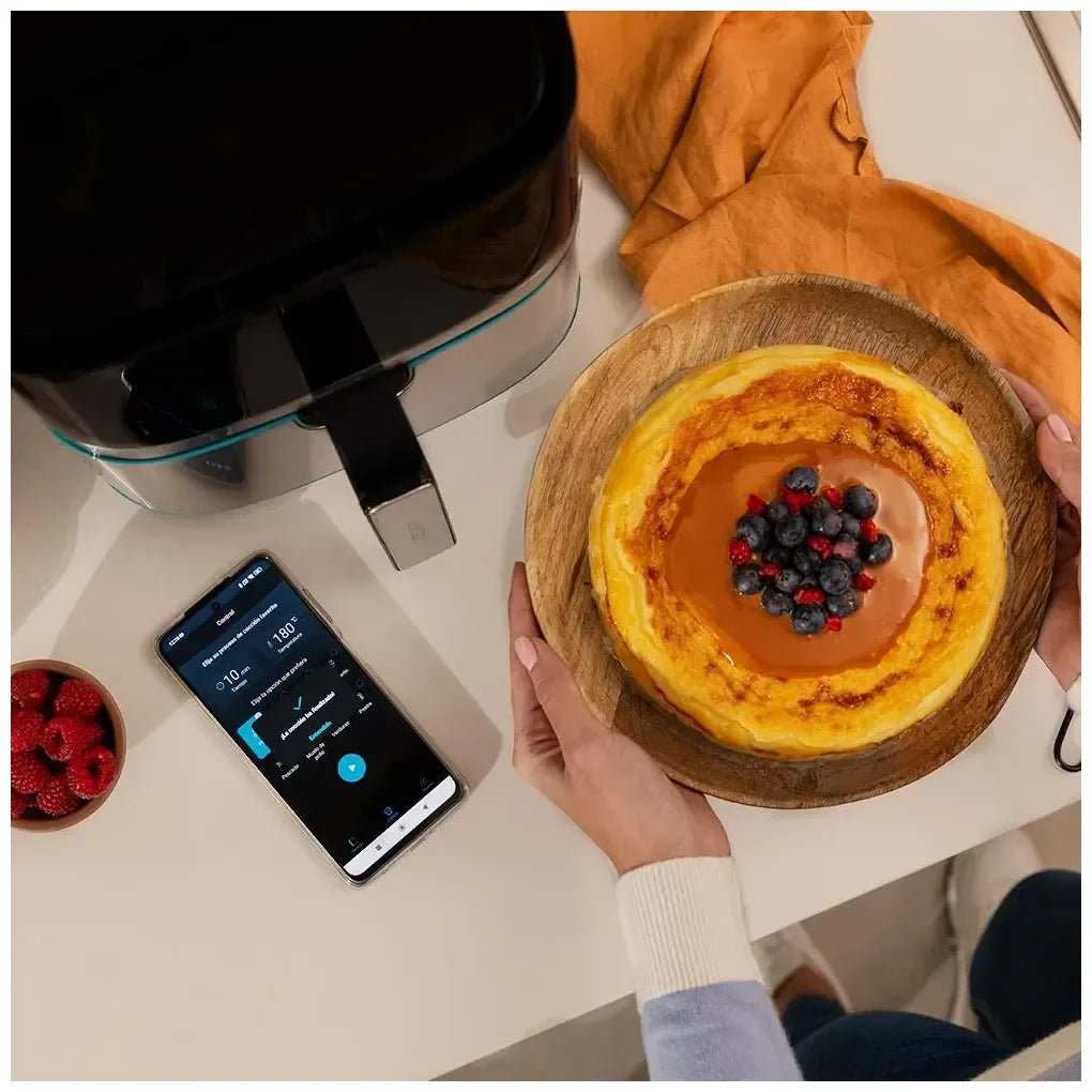 Freidora de Aire Inoxidable 5.5L: Cocina Saludable con Control App y Accesorios de Cecotec 7