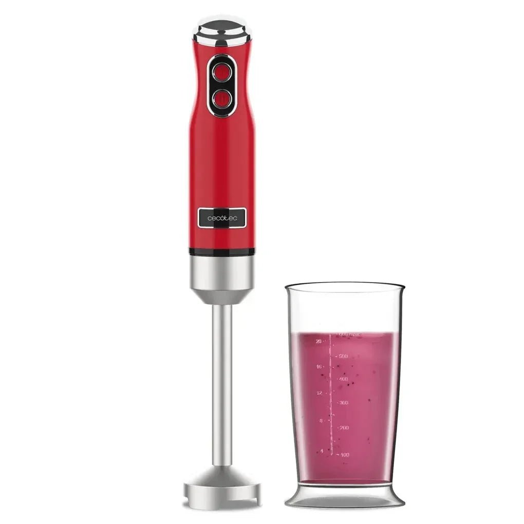 Batidora de Mano Retro 1200W: Potencia, Estilo y Cuchillas de Titanio de Cecotec 2