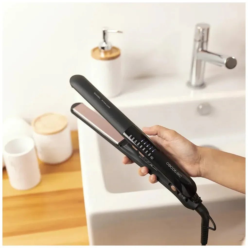 Plancha de Pelo Profesional de Titanio con Ion Real y Control Táctil Avanzado de Cecotec 5