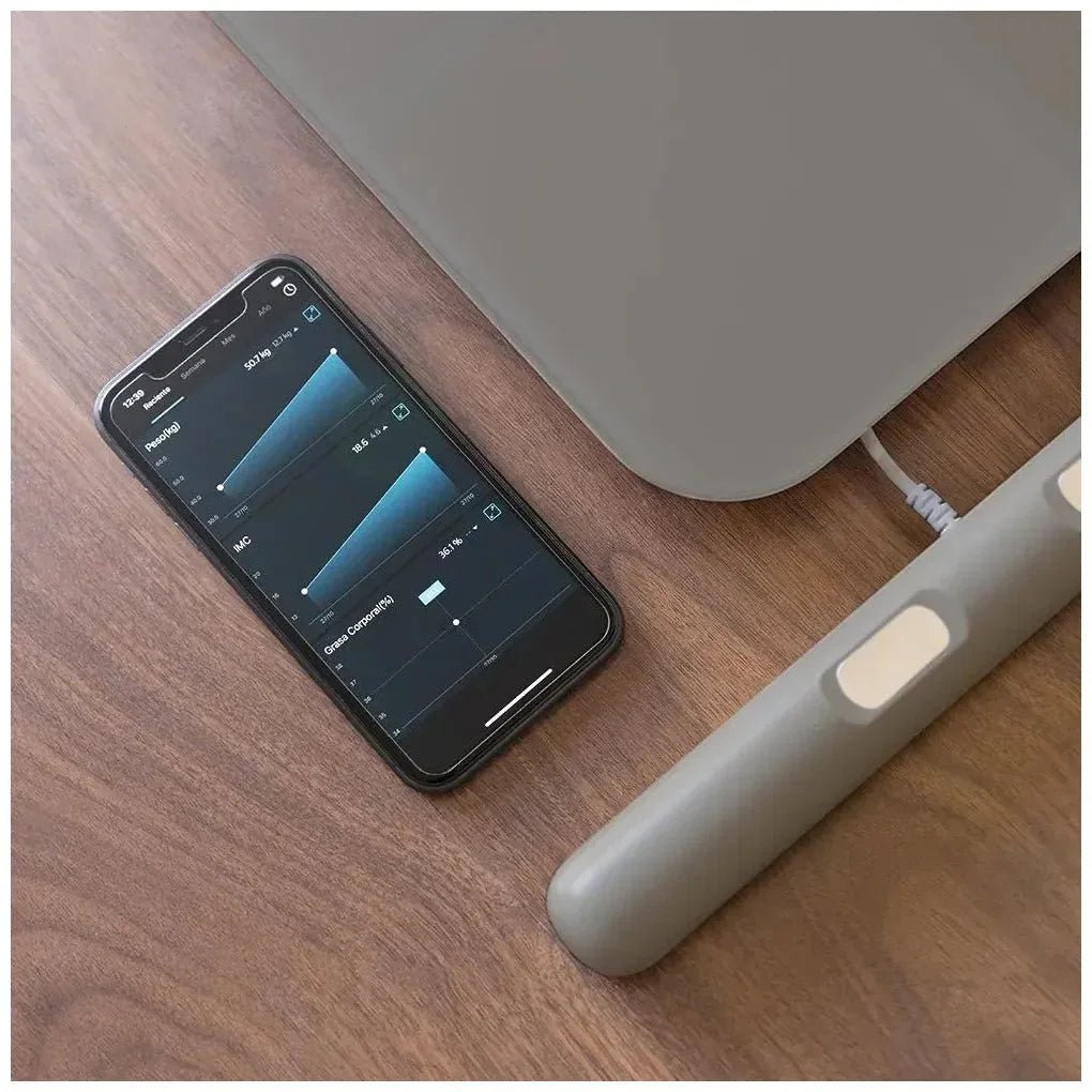 Báscula Inteligente extraplana con Bioimpedancia y Bluetooth en color Dark Grey de Cecotec 8