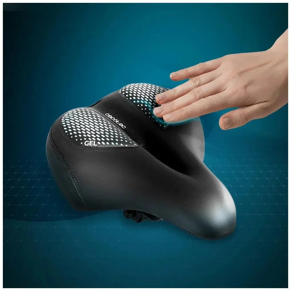 Sillín para Bicicleta de gel DrumFit SitBike con diseño ergonómico antiprostatico amortiguación de Cecotec 3