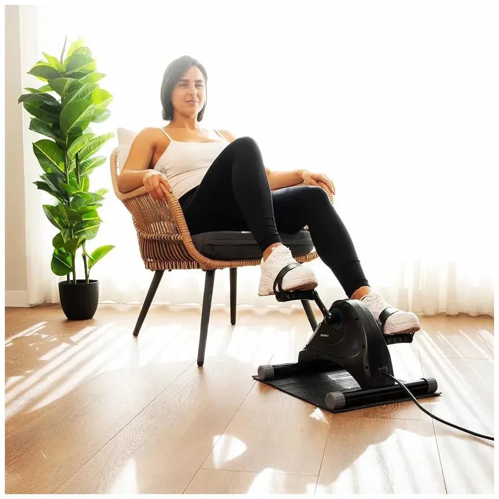 Pedalier Estático DrumFit Cycle Compact Pro con movimiento asistido control remoto y Pantalla LED de Cecotec 3