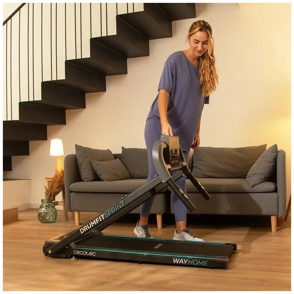 Cinta de Correr plegable 600W con 12 programas y velocidad ajustable de Cecotec 4