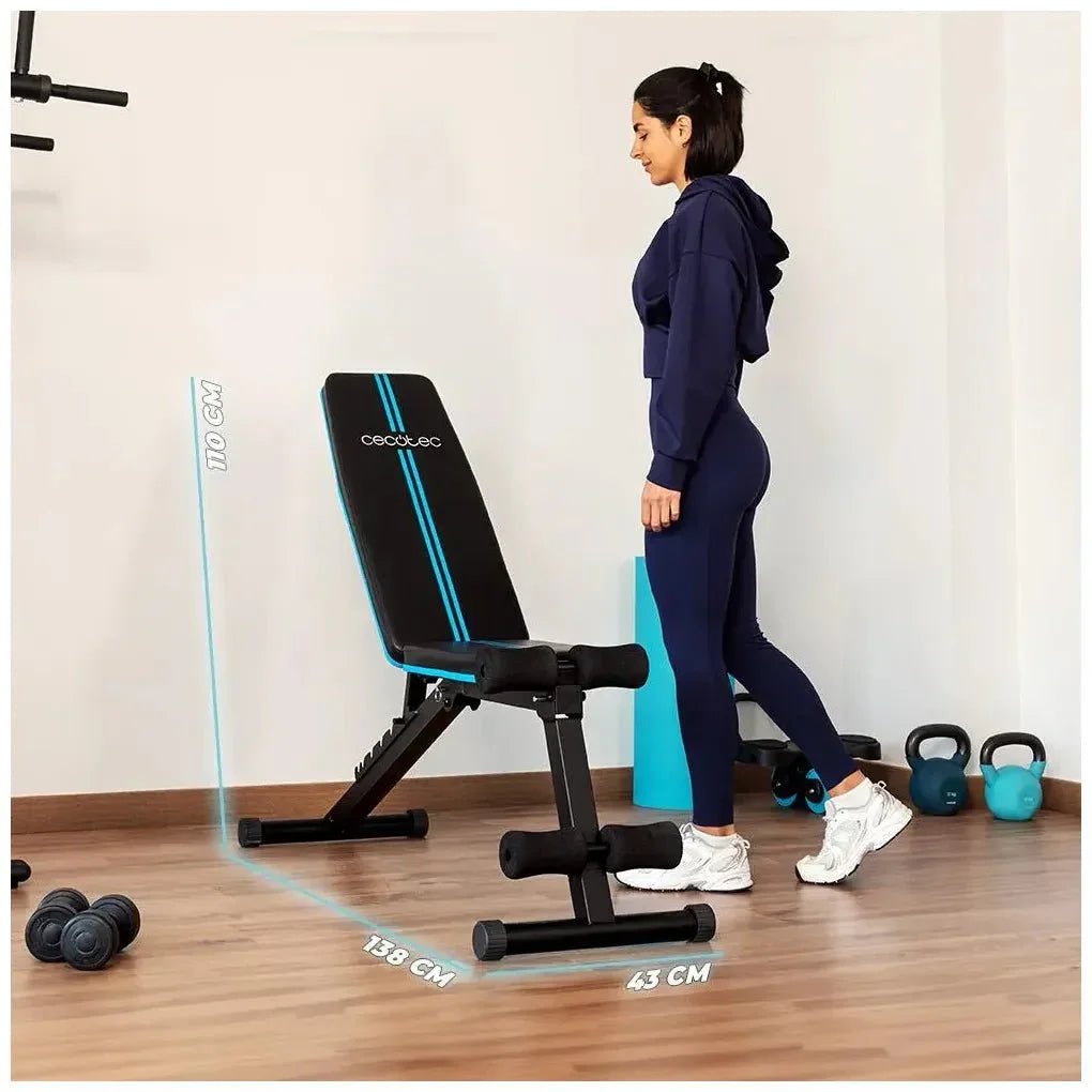 Banco de Musculación ajustable y plegable para entrenamiento completo en casa de Cecotec 8