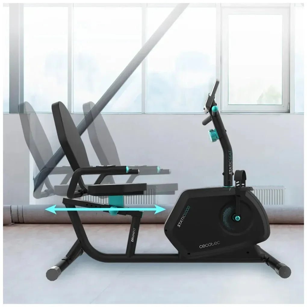 Bicicleta Estática Reclinable con Resistencia Magnética y Pantalla LCD de Cecotec 5