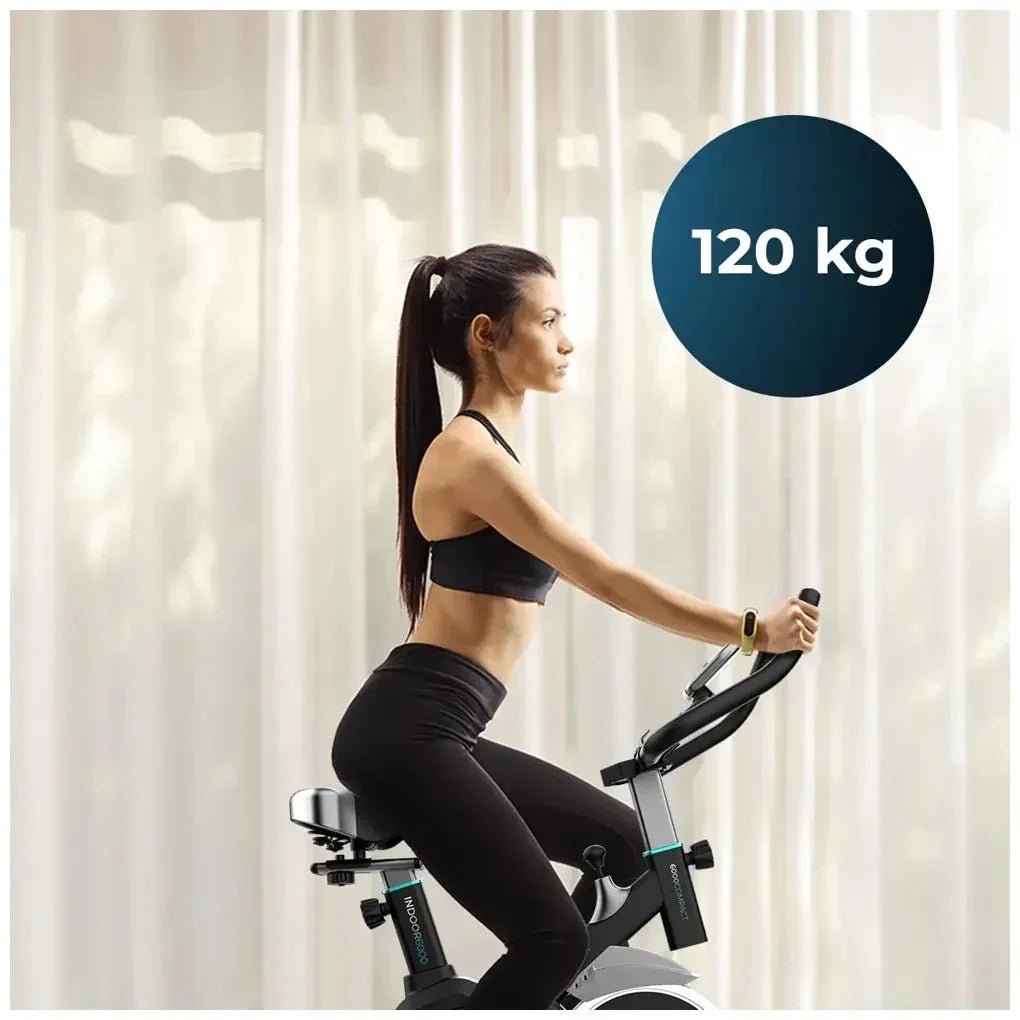 Bicicleta Estática Indoor DrumFit 6000 Compact con volante de inercia de 6 kg Pantalla LCD y diseño de Cecotec 11