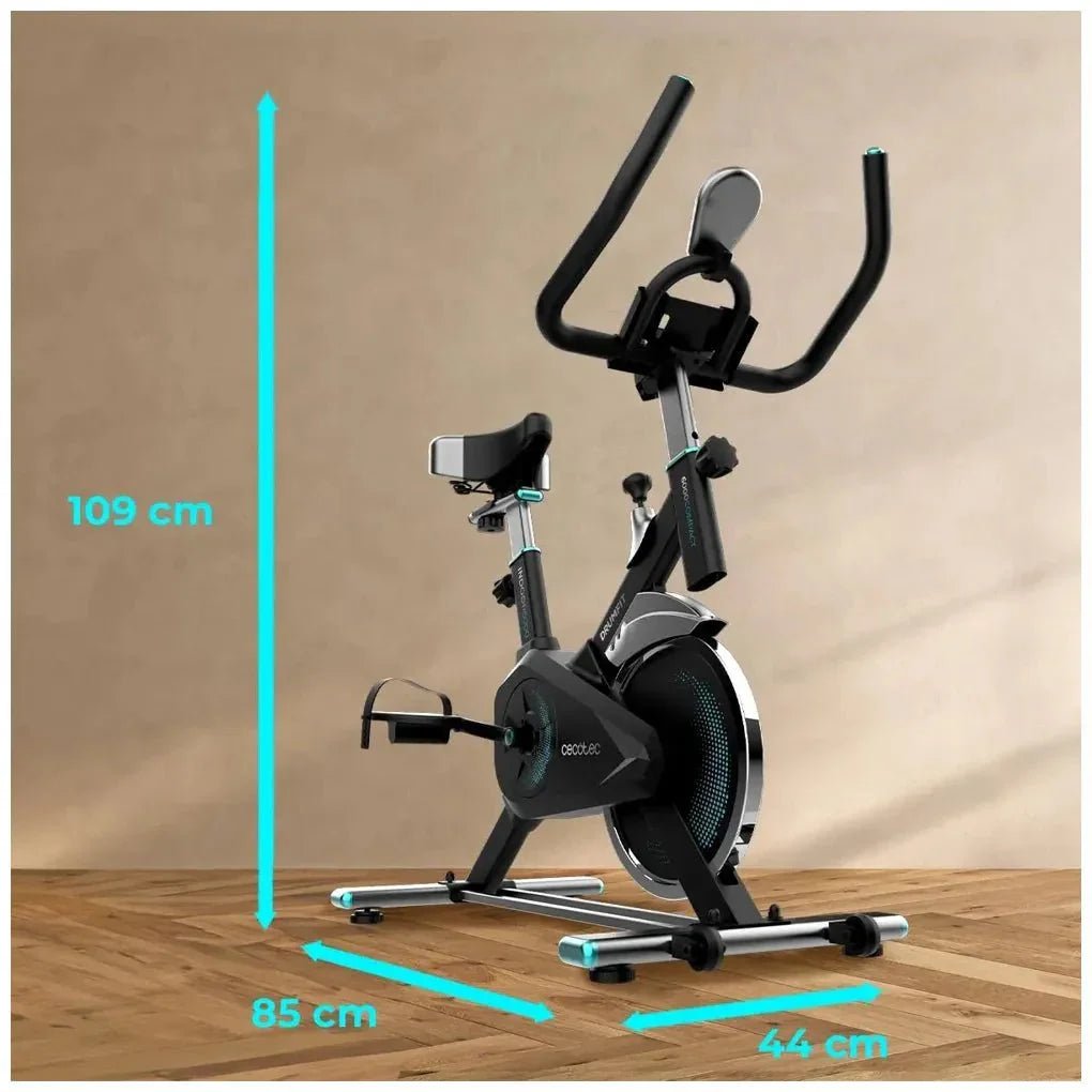 Bicicleta Estática Indoor DrumFit 6000 Compact con volante de inercia de 6 kg Pantalla LCD y diseño de Cecotec 6