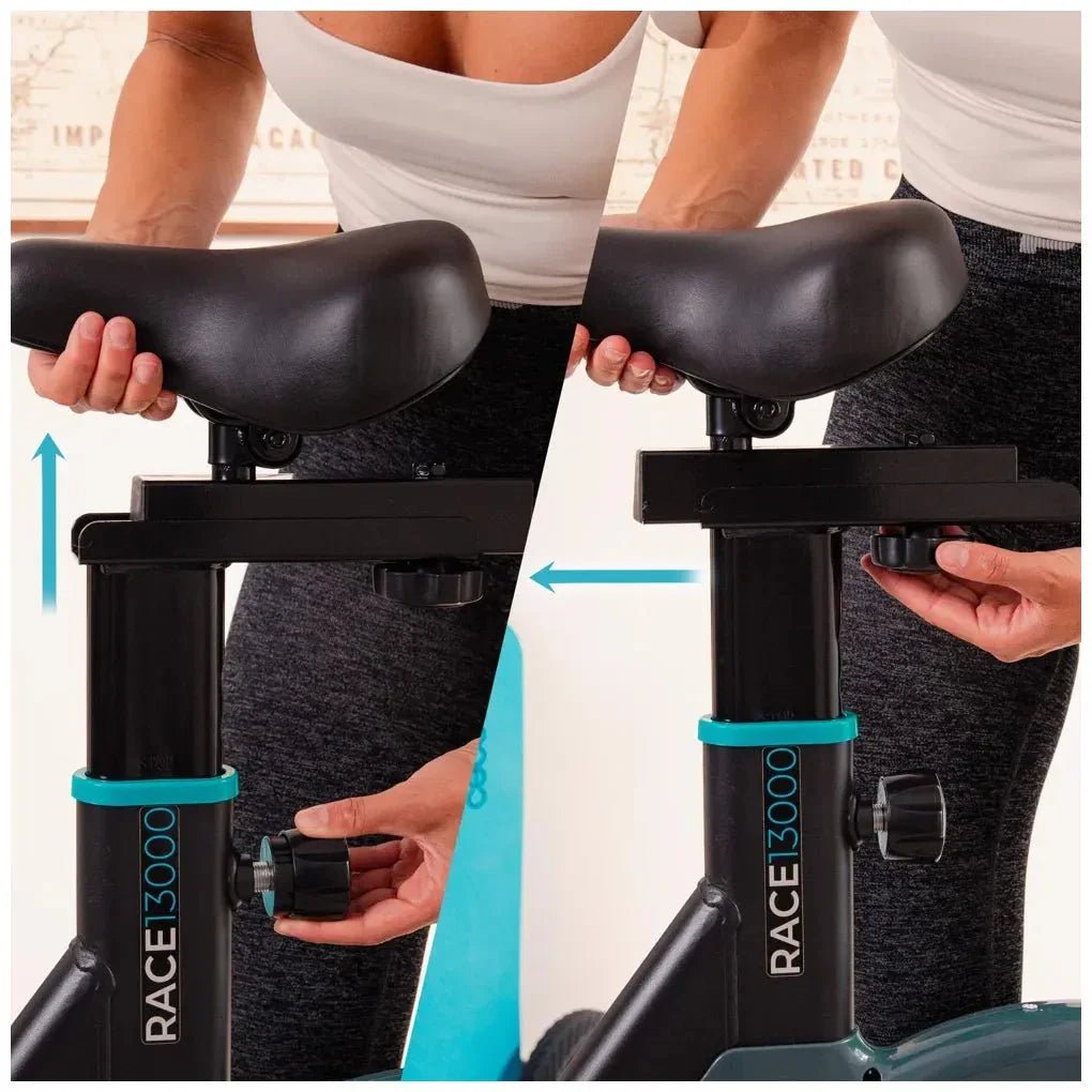 Bicicleta estatica DrumFit 13000 Race con volante de inercia de 13 kg pantalla LCD y pulsómetro Cecotec de Cecotec 4