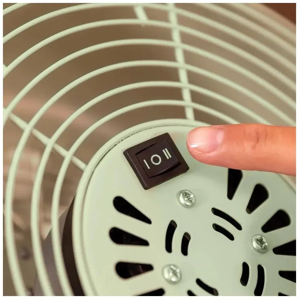 Ventilador de Pie Retro Verde 10 pulgadas con 25W, Inclinación y Velocidades Ajustables de Cecotec 6