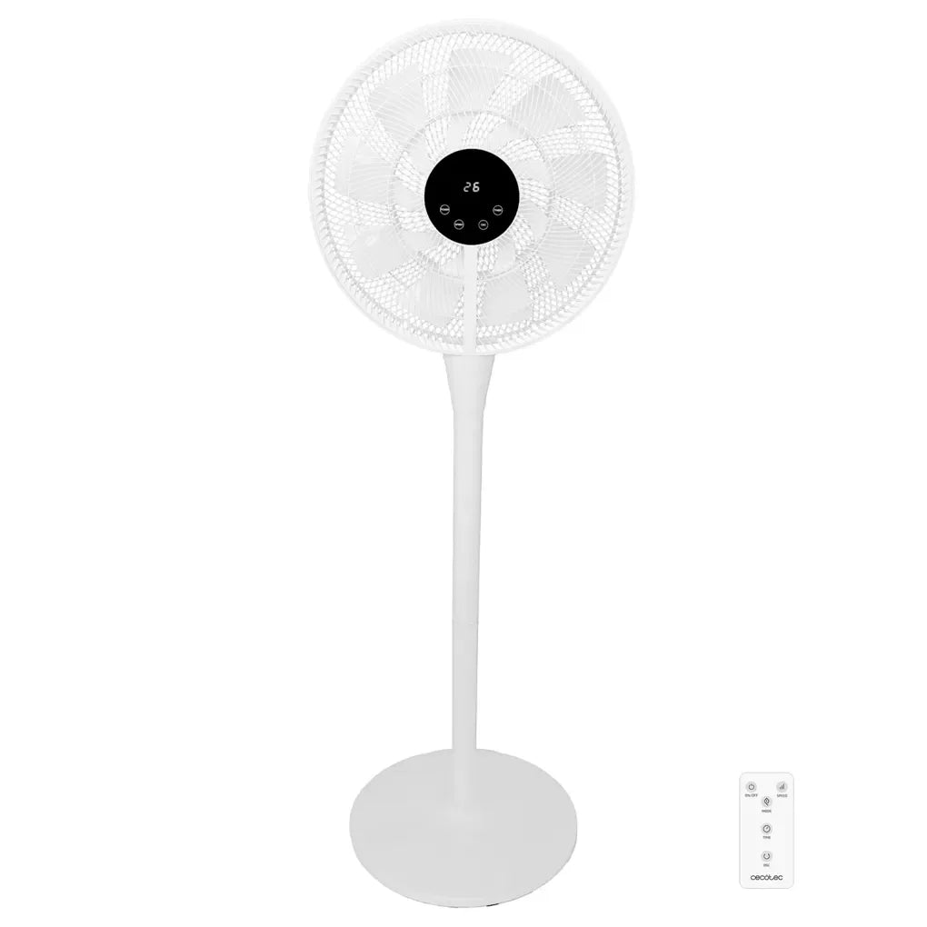 Ventilador de Pie 16'' con Motor DC, Control Remoto y 8 Velocidades de Cecotec 2