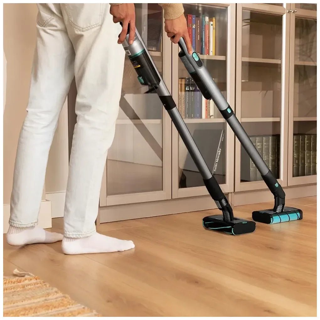 Aspirador Escoba Sin Cable Ultraligero con Potente Succión y Limpieza 360° de Cecotec 5