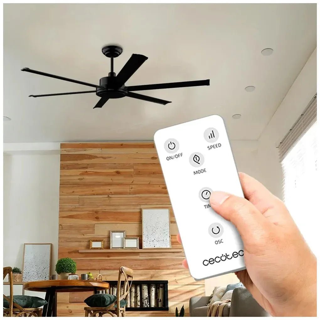Ventilador de Techo Silencioso 100 pulgadas con Motor DC, Mando y Modo Invierno/Verano de Cecotec 5