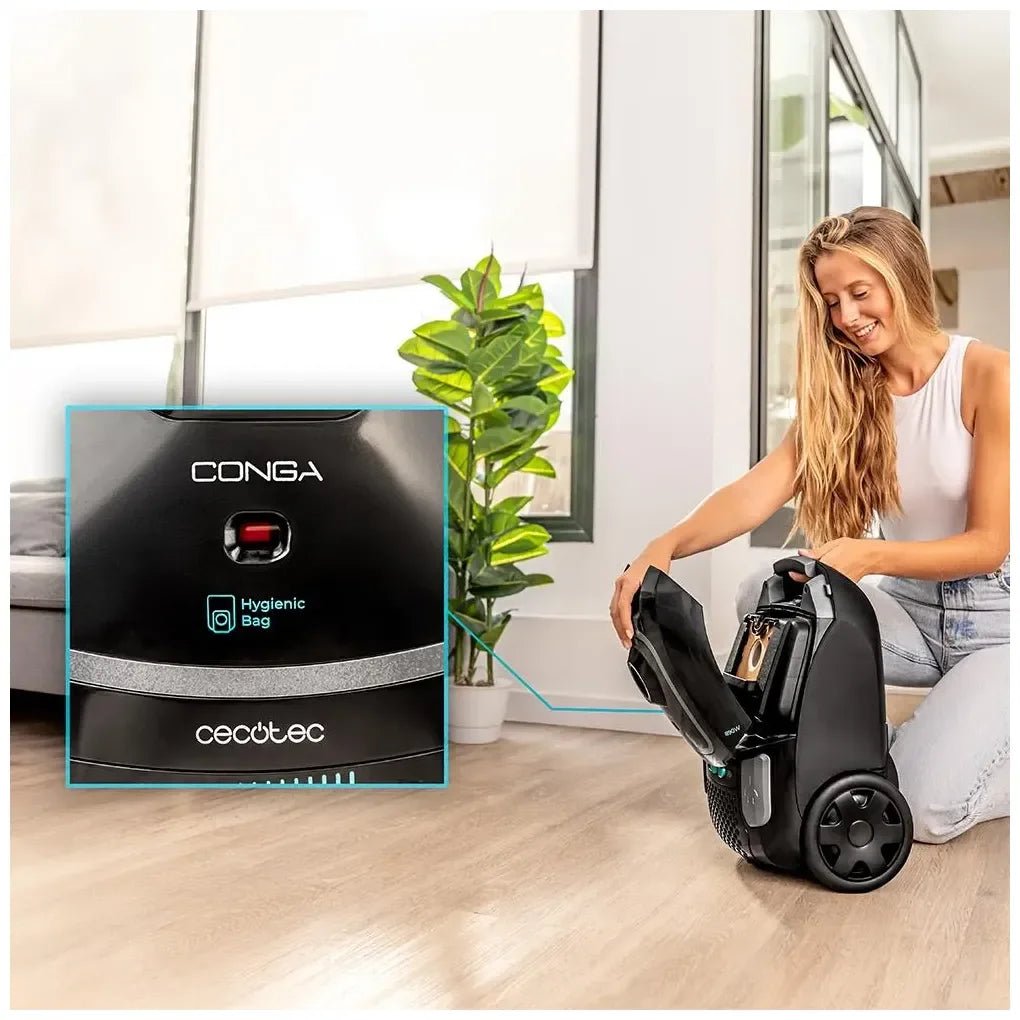 Aspirador Potente 890W con Bolsa 4L y Accesorios para Limpieza Completa de Cecotec 7