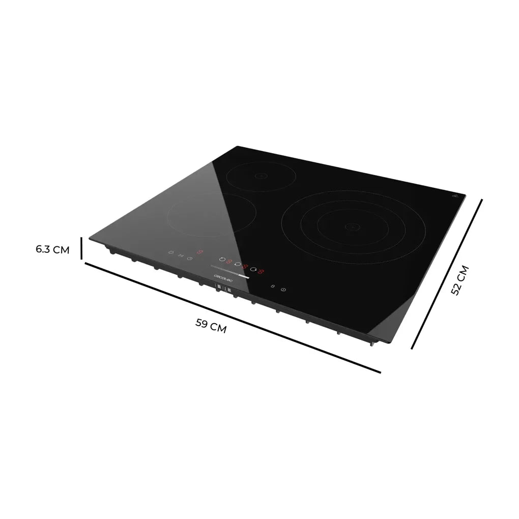 Placa Vitrocerámica 5700W: Eficiencia y Seguridad para tu Cocina Moderna de Cecotec 3