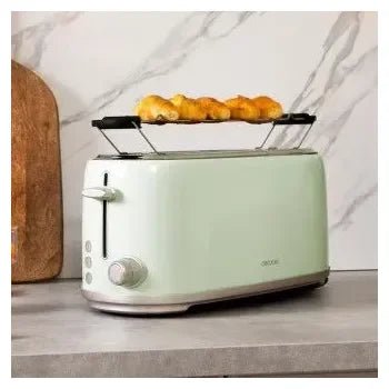 Tostadora retro con 2 ranuras anchas largas y con capacidad para 4 tostadas toast&taste 1600 retro double de Cecotec 3
