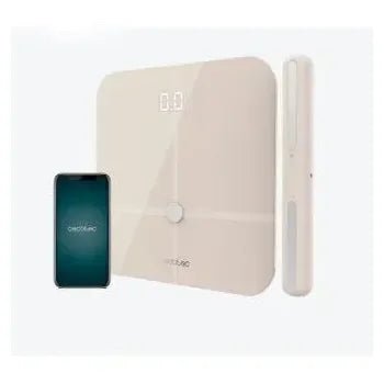 Báscula de baño con barra para medición Surface precisión 10600 Smart Healthy Pro Beige de Cecotec 4