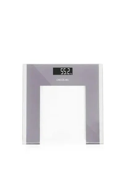 Báscula para baño hecha en vidrio templado de 30x30 cm con patas y pantalla lcd surface precision healthy de Cecotec
