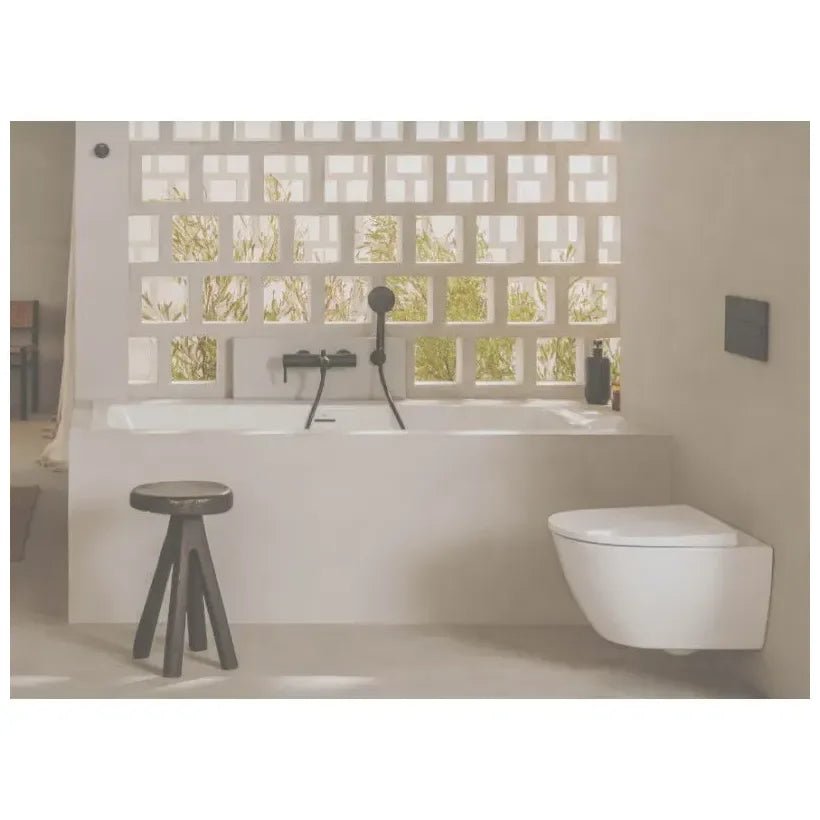 Inodoro suspendido salida horizontal compacto Ona blanco Rimless Roca 2