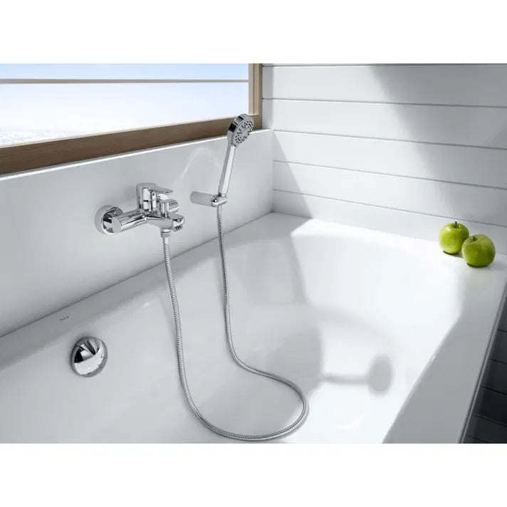 L20 A5A0109C02 Grifo de bañera y ducha para instalación empotrada de 21,7 cm con acabado cromado de Roca 5