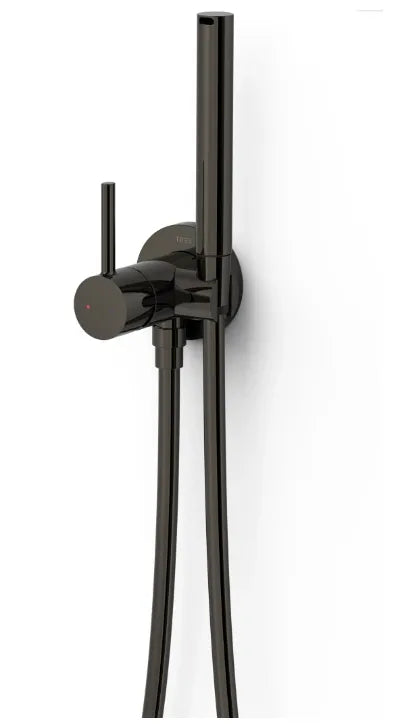 Grifo de bidé negro metalizado monomando TRES 0