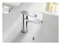 Grifo monomando de lavabo con enganche cadenilla de 11,5 cm con acabado cromado L20 Roca - Vista 2