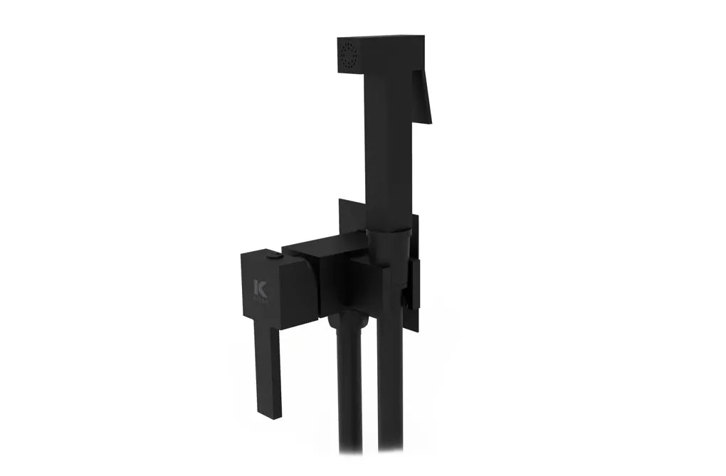 Grifo para bidé con llave WC de agua fría y caliente, acabado negro mate HIgiénica Källa 0