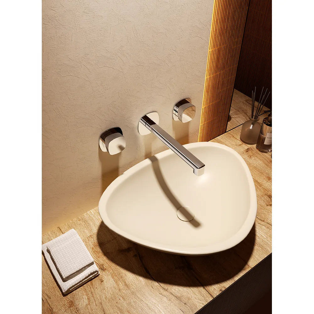 Plano o detalle técnico de Bimando empotrado lavabo Toscana negro mate Imex