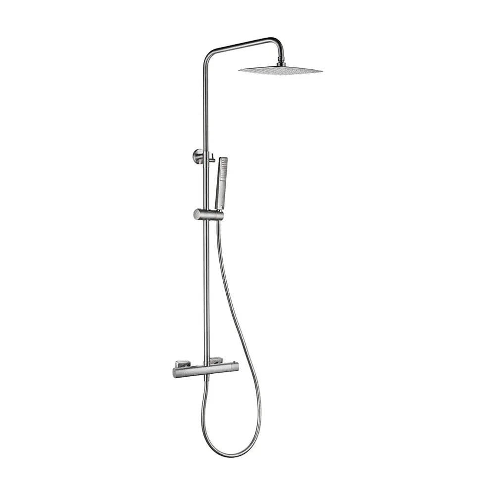 Conjunto ducha termostático Firenze níquel cepillado Imex Imex