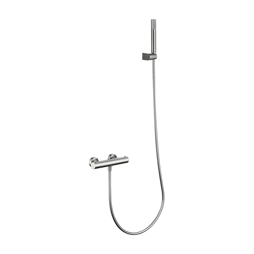 Kit ducha termostatico Monza níquel cepillado Imex Imex