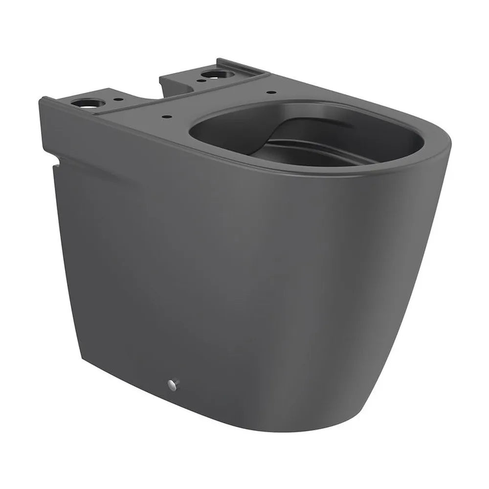 Inodoro Tanque Bajo Rimless Ona Negro Mate Roca - Taza Adosada a Suelo