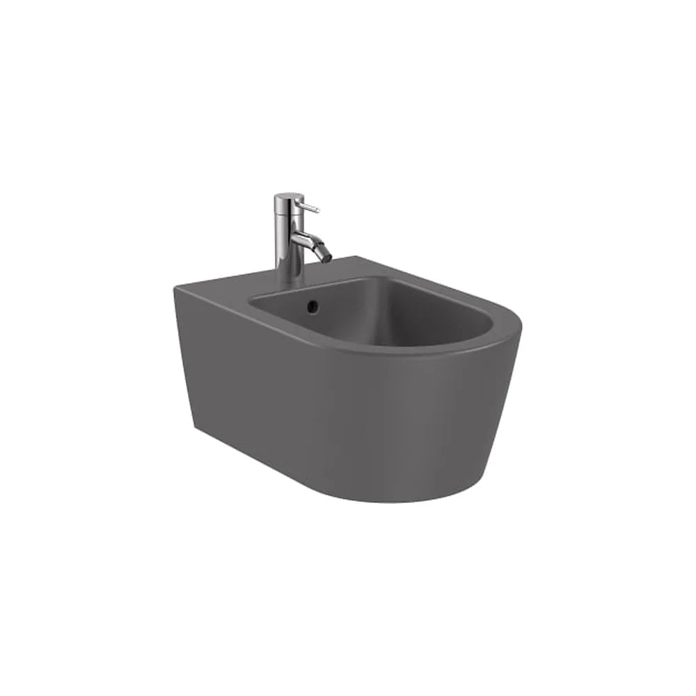Bidé suspendido redondo 37x56x40 cm sin tapa con juego de fijación Roca - Vista 1